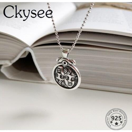 Ckysee Design 925 Sterling Silver Necklace Double Baby Pendant Necklace For Fashion Women Girlfriend Silver 925 Jewelry Daily