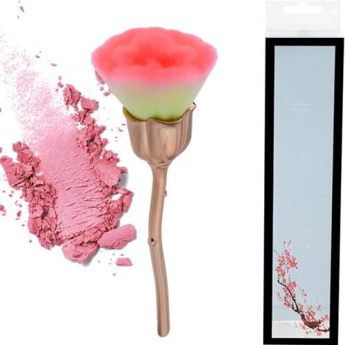 KH Fashion Rose Flower Makeup Brushes Set Foundation Contour Powder Highlighter Plating Make up 1pcs Multicolored Rose Brushes