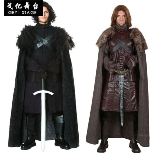 Men Knight Cosplay Armor Vintage Hodded Fashion Clothing Medieval Costume Women Halloween Priest Carnival Party
