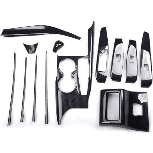 Car Interior Trim Styling For Toyota Camry 2018 2019 Right Hand Drive 13Pcs Car Gear Shift Panel Door Panel Air Vent Moldings