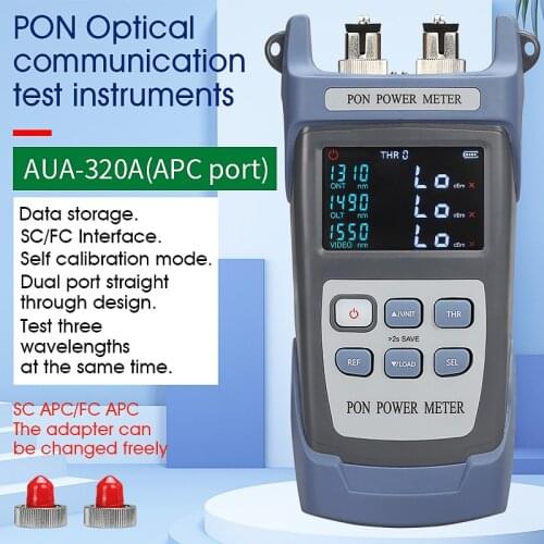 COMPTYCO AUA-320A/U Handheld Fiber Optical PON Power Meter FTTX/ONT/OLT 1310/1490/1550nm