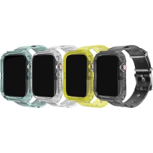 Transparent Strap Suitable for I-watch Series 1/2/3/4/5 Transparent Sports Strap for Men and Women Smartwatch Straps