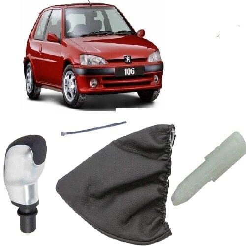 GEAR SHIFT KNOB SPORT GRAY & GEAR SLEEVE VERJUICE is the PEUGEOT 106-CITROEN SAXO 2001- 7588.Q8-7588Q9 & 96738471VV