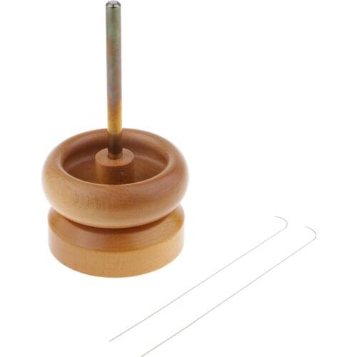 Super Handy Wooden Bead And Curved Needles For Spin And String Bead Loader Seed Bead String Tool Jewelry Making Bead Device