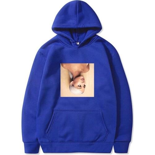 Ariana Grande Print Sweatshirt 2019 Autumn Winter Hot Sale Men Casual Long Sleeve Thick Hoodies Fashion Hip Hop Kpop Clothes
