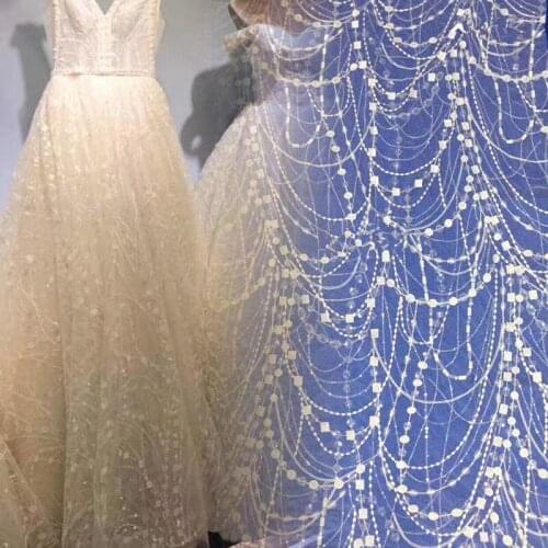 SYJ-628 Embroidery Lace Fabric Tulle Lace Fabric High Quality High Quality French Lace