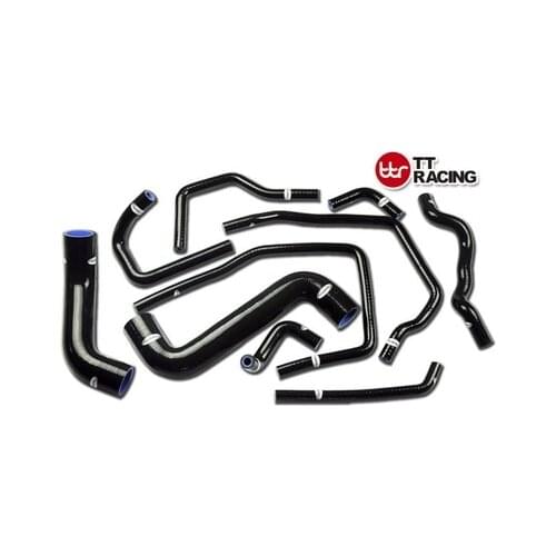TT1803DBK- SUBARU IMPREZA WRX/STi GDA/GDB EJ207 SILICONE RADIATOR HOSE KIT 2000-2007 BLACK