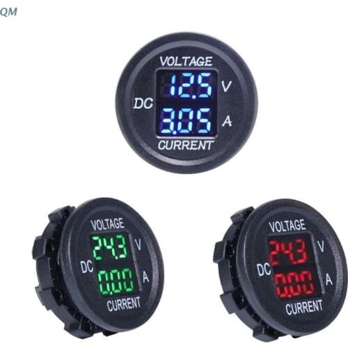 Universal DC 9V to 48V 10A Digital Voltmeter Ammeter Voltage Current Meter Measurement LED Display For 12V 24V 36V Electric 13MF