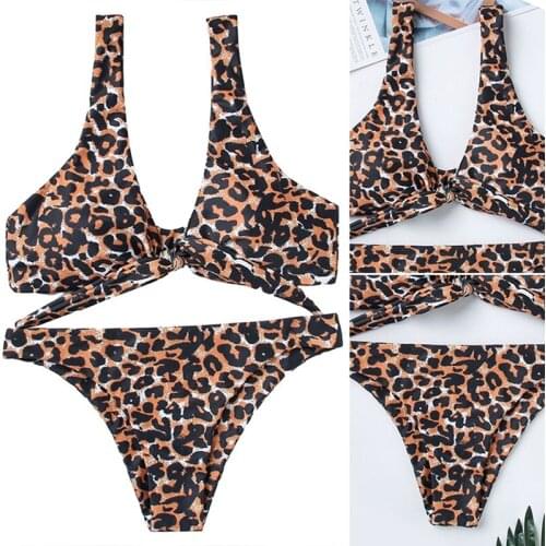 WomenS Swimsuits Leopard Swimwear Female Sexy Brazilian Bikinis High Cut Biquini Swimsuit