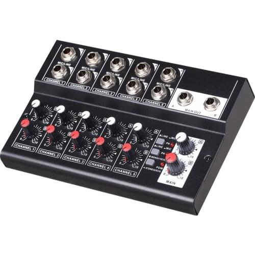 10-channel audio mixer portable mini DJ mixer console for karaoke small instrument micophone amplifier