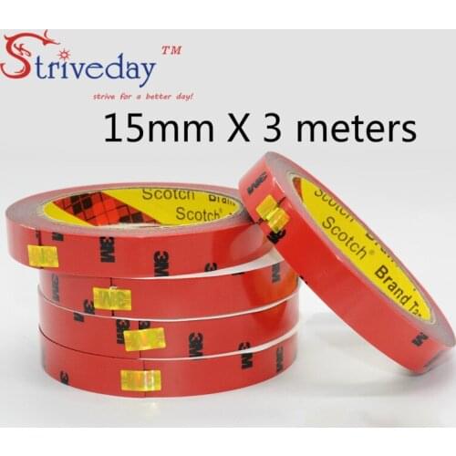 3meters 3M5108 strong double sided rubber no trace foam double sideds adhesive Resistant high temperature car dedicated tape DIY