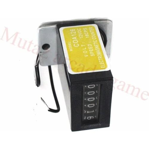 6 digits 12V mechanical coin counter meter for coin acceptore operated arcade cabinet pinball game vending machines