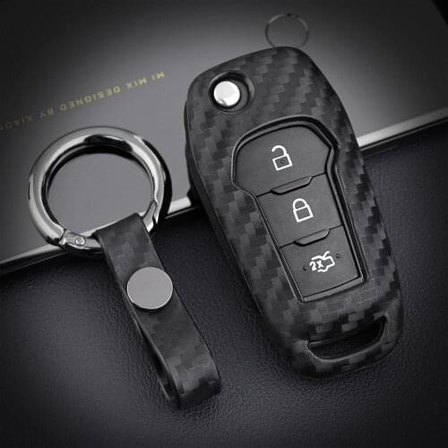 Car Key Case Cover For Ford Ranger Kuga F150 Explorer C S Max Focus Fiesta Ecosport Mondeo Edge KA Fusion Key Ring Shell Styling