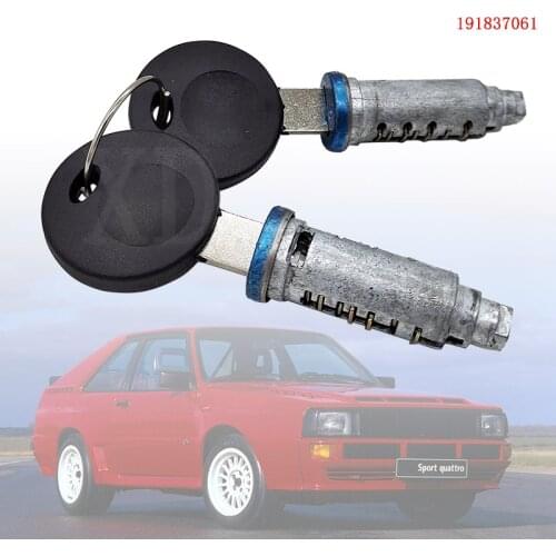 Door handle lock cylinder with key for Volkswagen Golf Passat Typ3 Caddy PickUp Rabbit for Audi 100 200 4000 5000 Fox 191837061