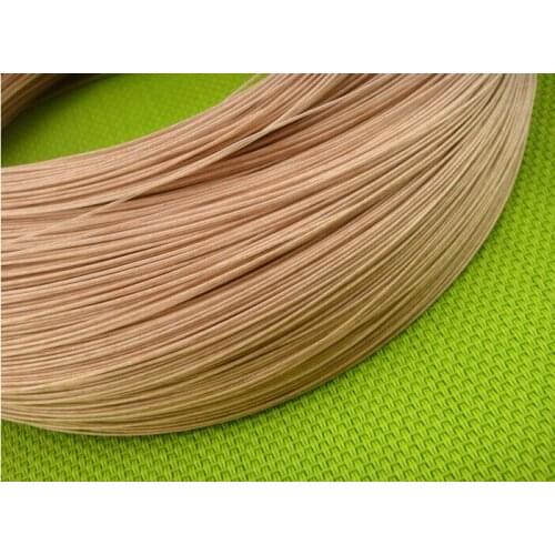 DHL free shipping 100 meter 7N Single crystal copper headphone cable