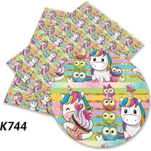 Diy accessories 30*136cm avocado flowers Printed Faux Synthetic Leather Sheets for Bow,DIY handmade Materials K744