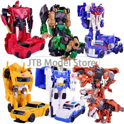 Transformation Action Figure OP Commander Grimlock Toy Prowl Movie Model 7-11CM Mini version Big Bee Deformation Car Robot