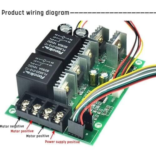 Electronic speed controller DC brushed motor controller motor forward and reverse switch 12v24v36v48v