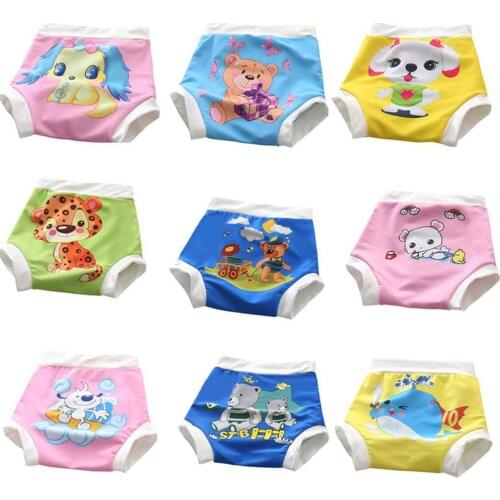Leakproof Cloth Diaper For Baby Swim Diaper Baby Girl&boy Swimwear Pants Washable Swimming Board Shorts Cartoon Baby Swimsuit