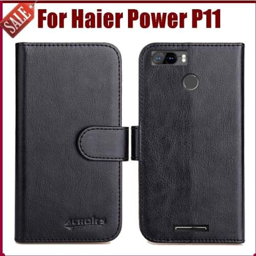 Hot Sale! Haier Power P11 Case New Arrival 6 Colors High Quality Flip Leather Protective Cover For Haier Power P11 Case