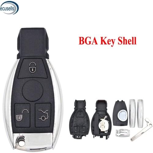 3 Button BGA Remote Car Key Shell Fob Case For Mercedes For Benz A B C E S Class W203 W204 W205 W210 W211 W212 W221 W222