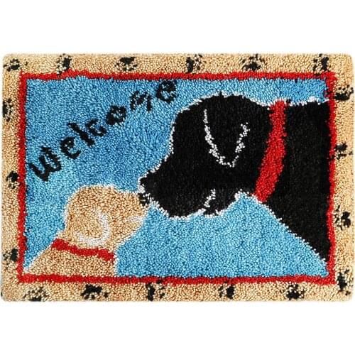 Tapestry Latch Hook Kits Rug Making Kits DIY for Kids/Adults Needle Embroidery Crafts for Adults Hobby Decor Home Decoration