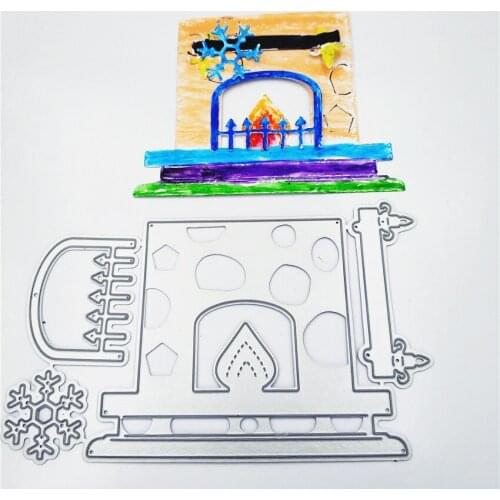 Wholesale die Cutting dies The fireplace suits metal craft paper die Scrapbooking/DIY Embossing mould Easter New Year cards