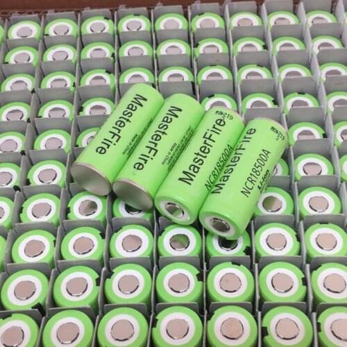 MasterFire 100pcs/lot Original 3.6V NCR18500A 18500 2000mah Lithium Battery Rechargeable Li-ion Batteries Cell For Panasonic