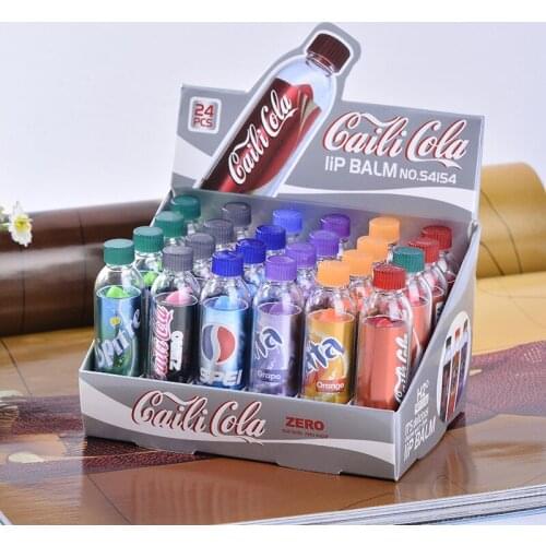 By DHL 1200pcs/lot Cute Lipbalm Moisturizing Lip Balm 6 Different Flavor Super Gift for Baby Lips Care