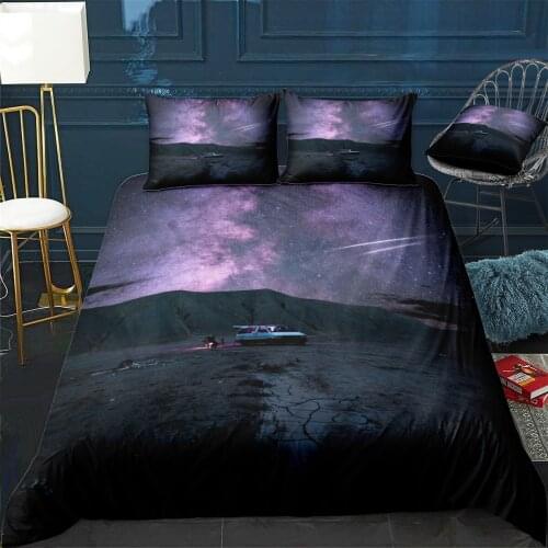 Black Clouds Quilt Cover Pillowcase 3Piece Comforter Bedding Set With Pillow Case Single Double Duvet Cover Home Decora