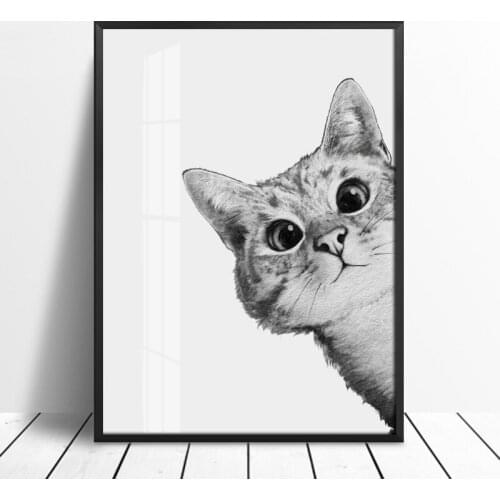 Woodland Lovely Cats Posters and Prints Wall Art Canvas Painting Nursery Animal Picture For Living Room Scandinavian Home Decor