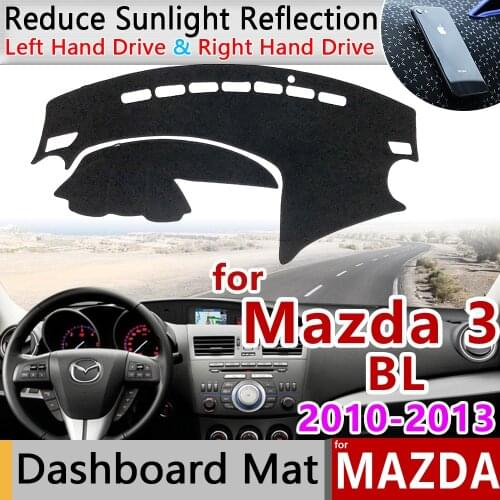 For Mazda 3 BL 2010 2011 2012 2013 MK2 Anti-Slip Mat Dashboard Cover Pad Sunshade Dashmat Carpet Car Accessories Anti-dirty Rug