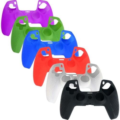 PS5 Gamepads Skin Case Silicone Case Covers for PlayStation 5 Controllers Thumb Stick Grip Cap Joysticks Dualsense Handle Cases