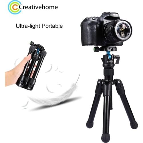 PULUZ Mini Tripod DSLR Pocket Microspur Photos Tripode Camera Professional Mount with 1/4'' 360 Degree Ball Head For Sony Nikon