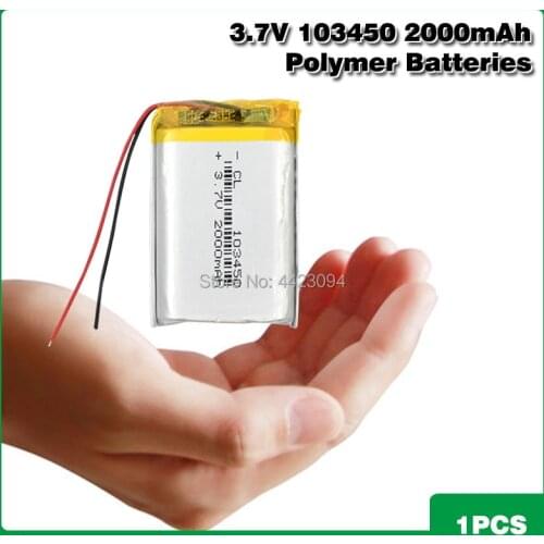 103450 3.7V 2000mAh Lipo Battery Replacement li-ion Lipo cells Lithium Li-Po Polymer Rechargeable Battery For Bluetooth speaker