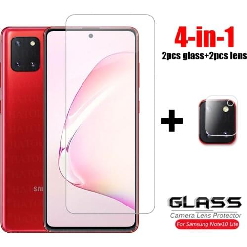 For Glass Samsung Galaxy Note 10 Lite Tempered Glass For Samsung Note 10 S10 Lite Glass HD Full Glue Ultra-thin Screen Protector