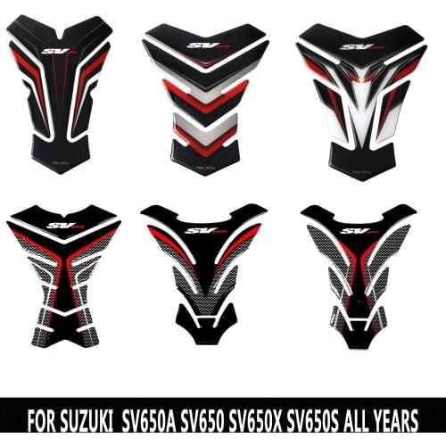 FOR Suzuki SV650 SV650A SV650X Fuel Tank Sticker Motorcycle 3D Carbon Fiber Appearance Fuel Tank Pad Protection Decal Sticker sh