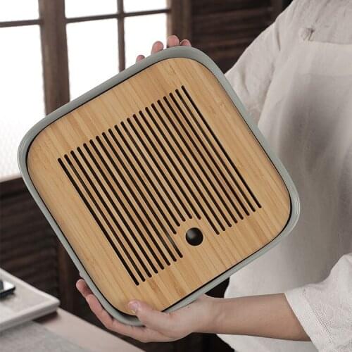 Creative Modern Tea Tray Table Big Serving Japanese Ceramic Trays Decorative Vintage Plateau De Service Kitchen Teaware DH50CP