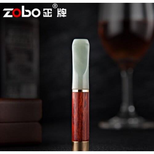 High-grade Jade Sandalwood Pipe Filter Smoking Pipes Portable Tobacco Pipes Gifts Smoke Mouthpiece Cigarette Holder FilterLFB235