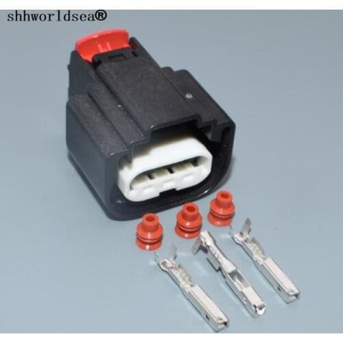 Worldgolden 1/2/5/30/100sets 0.6mm 3pin auto housing plug waterproof ignition coil plug connector 34250-3065