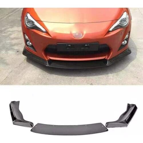 3PCS Carbon Fiber Front Bumper Lip Spoiler Splitters For Subaru BRZ 2013 - 2016 Toyota 86 2014 - 2016 Carbon Fiber Front LIP