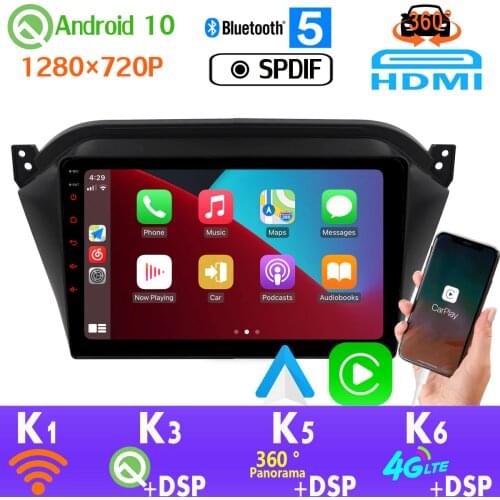 360 Camera PX6 4+64G Android 10.0 Car Multimedia Radio For JAC S2 2015-2018 Head Unit GPS Navigation SPDIF DSP CarPlay Head Unit