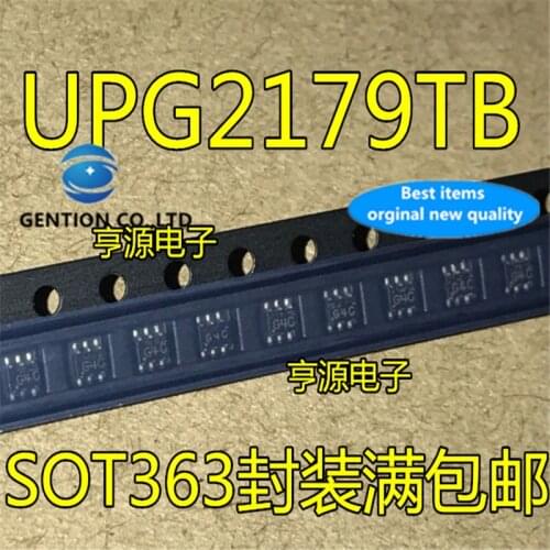 50Pcs UPG2179TB-E4-A SOT-363 SC70-6 Silkscreen G4C Single pole double throw signal switch in stock 100% new and original