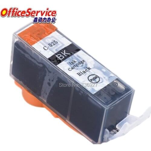 6Black Compatible ink Cartridge PGI-525 PGI525 pgi 525 For Canon IP4850 IX6550 MG5250 MG8150 MX885 MG5150 MG5350 MG6250 printer