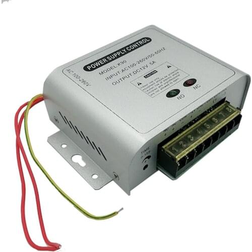 AC 100-240V DC 12V5A Switching Power Adapter Door Lock Access Control Power Supply