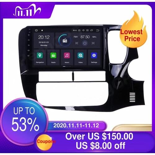 10.1" Car Stereo for Mitsubishi Outlander RHD 2014-2019 Radio DVD Player Android 10 Multimedia Radio GPS Navigation Touchscreen