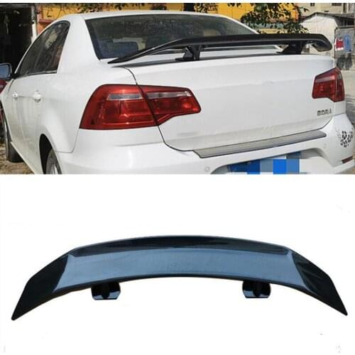 CEYUSOT For NEW Volkswagen Jetta Universal Spoiler Wing German Car ABS Plastic Sedan Auto Trunk Tail FIN Accessories VW Body Kit