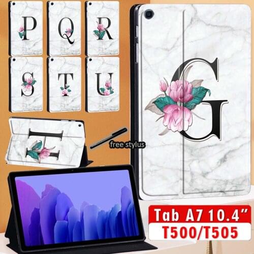 Case for Samsung Galaxy Tab A7 2020 10.4 Inch Case SM-T500 SM-T505 Flip Tablet Cover Leather Stand + Stylus