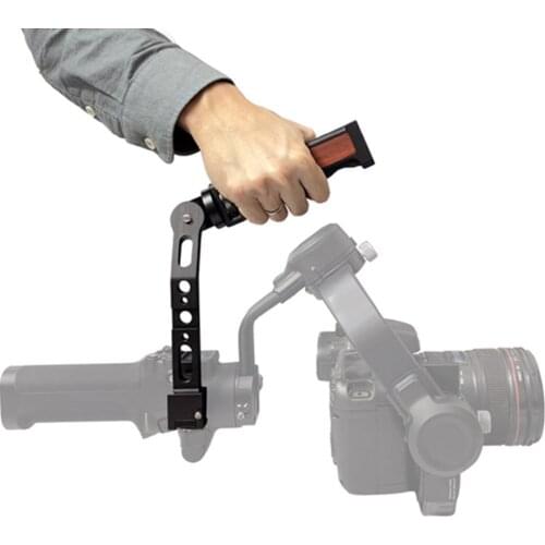 For DJI RS2 RSC2 Handheld Stabilizer Extension Holder Lifting Handle Arm L Bracket Adjustable Angle Hand Grip Gimbal Accessories