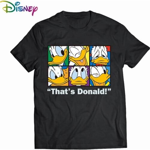 Disney Donald Duck Mens Woman T-shirts cotton graphic t shirts Summer Short sleeve tee anime tshirt womens t-shirt 2021 Tops